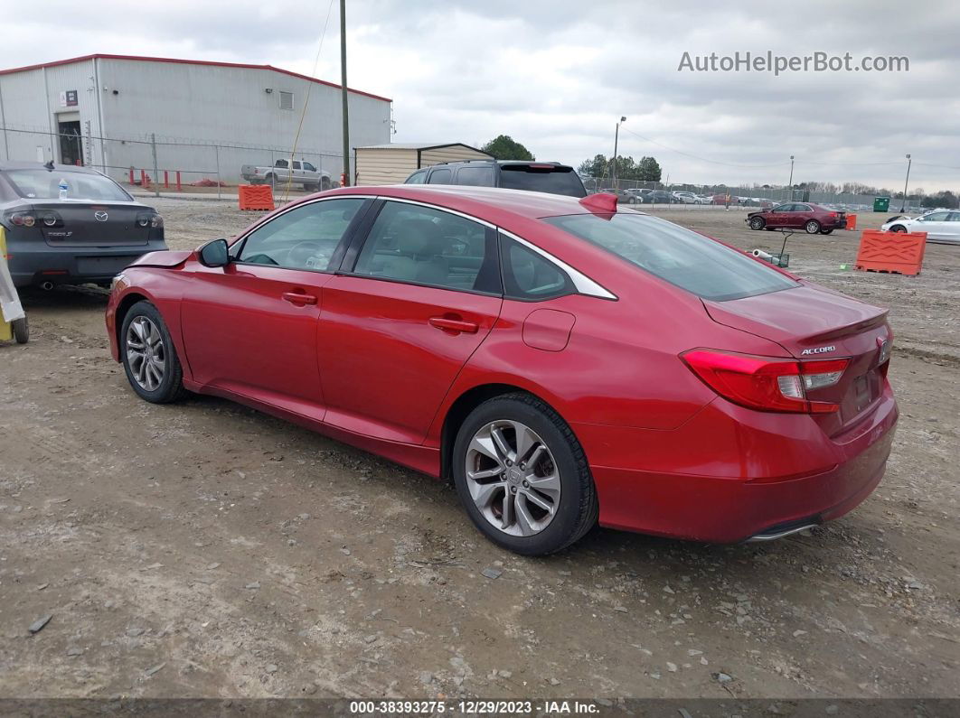 2018 Honda Accord Lx Red vin: 1HGCV1F11JA011235