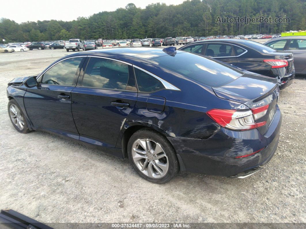 2018 Honda Accord Lx Blue vin: 1HGCV1F11JA056580