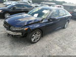 2018 Honda Accord Lx Blue vin: 1HGCV1F11JA056580