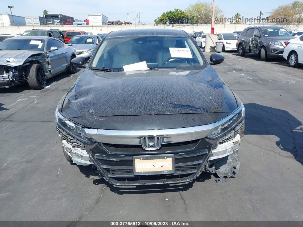 2018 Honda Accord Lx Black vin: 1HGCV1F11JA079440