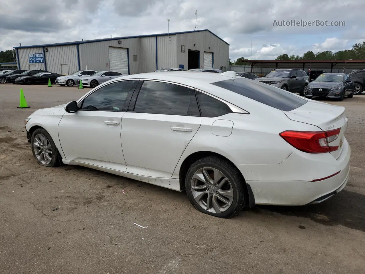 2018 Honda Accord Lx White vin: 1HGCV1F11JA152774