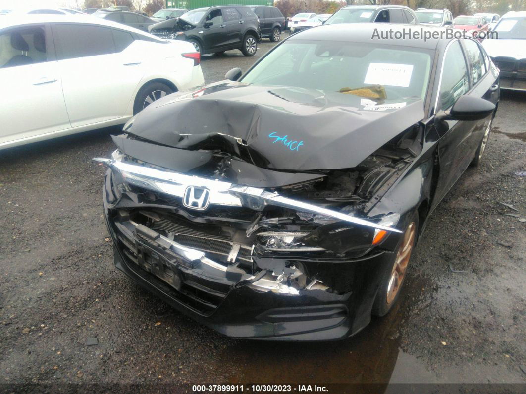 2018 Honda Accord Lx Black vin: 1HGCV1F11JA171888