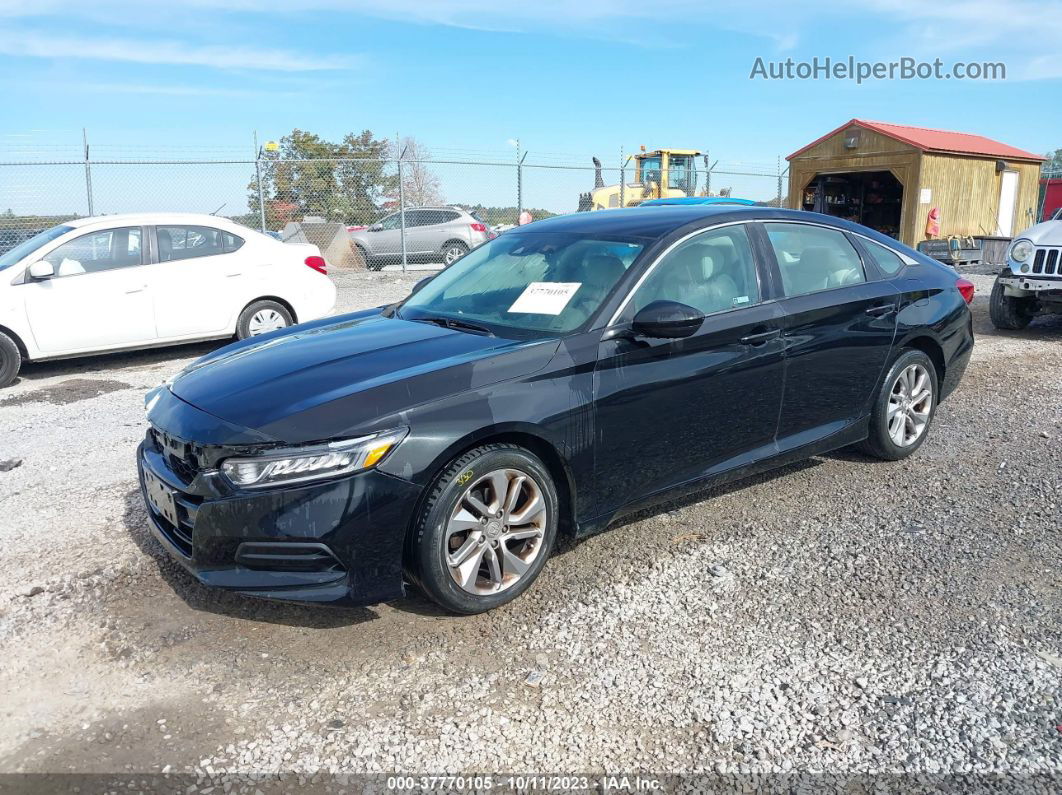 2018 Honda Accord Lx Black vin: 1HGCV1F11JA179702