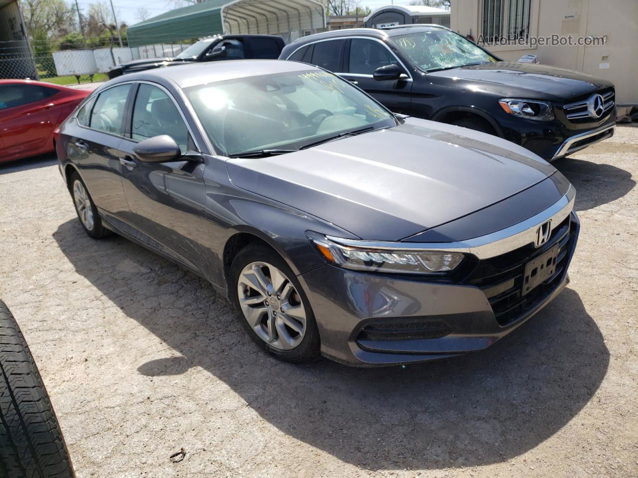 2019 Honda Accord Lx Gray vin: 1HGCV1F11KA052045