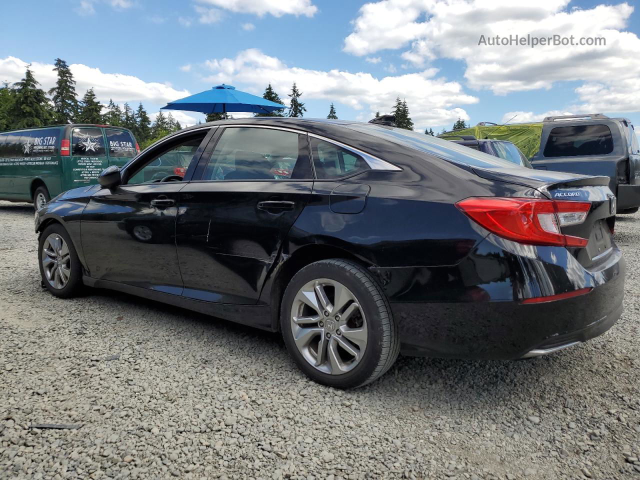 2019 Honda Accord Lx Black vin: 1HGCV1F11KA062784