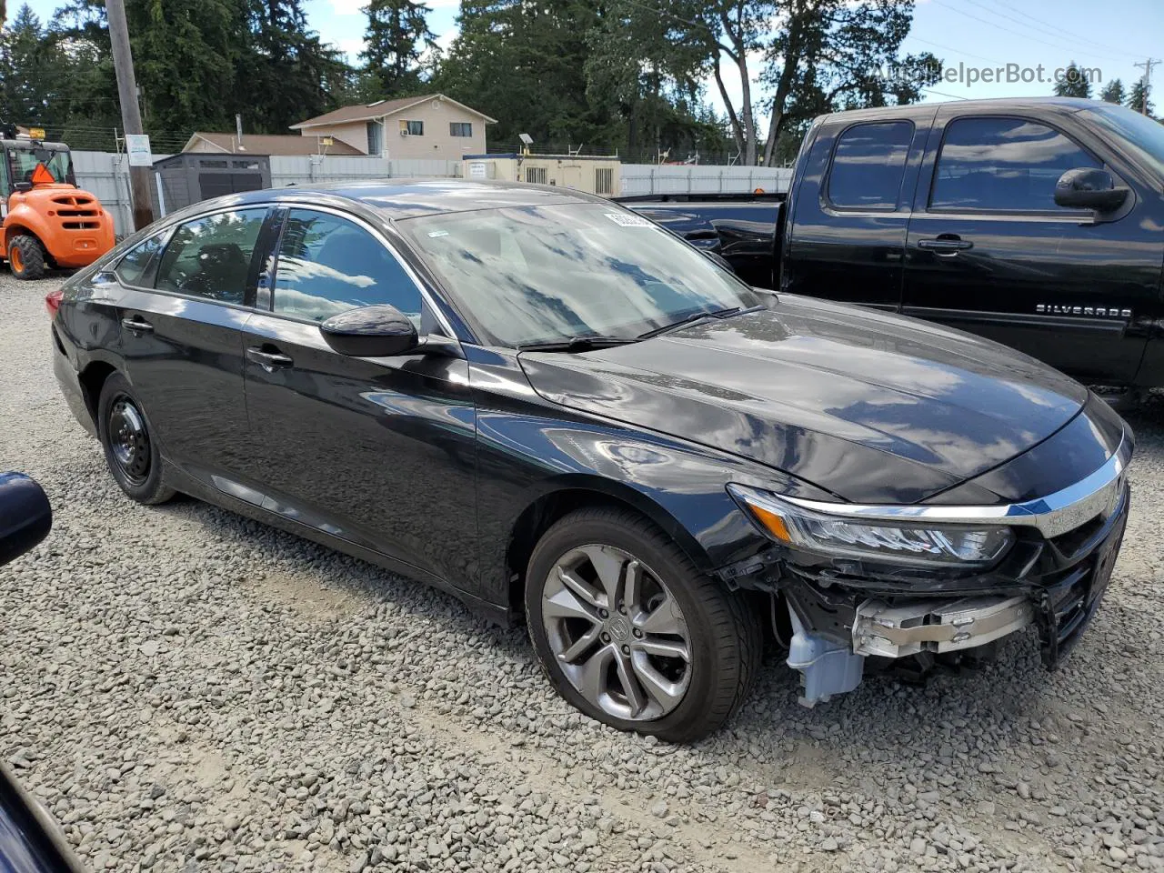 2019 Honda Accord Lx Black vin: 1HGCV1F11KA062784