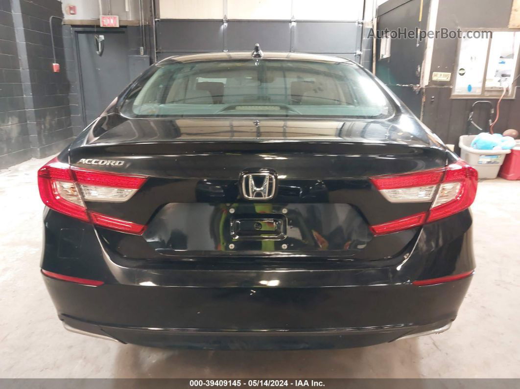 2019 Honda Accord Lx Black vin: 1HGCV1F11KA137659