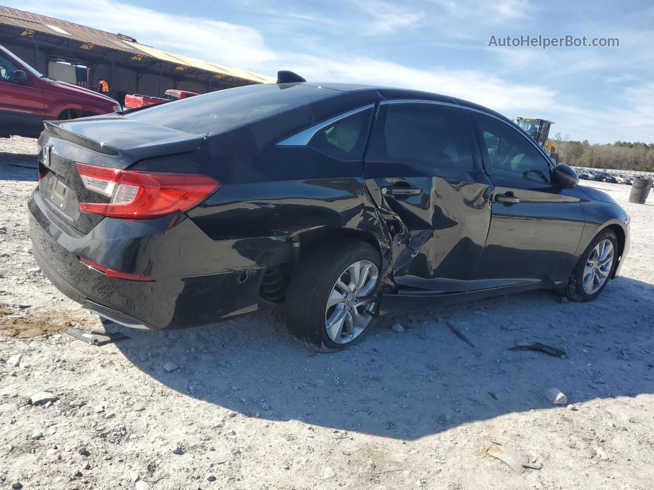 2019 Honda Accord Lx Black vin: 1HGCV1F11KA145289