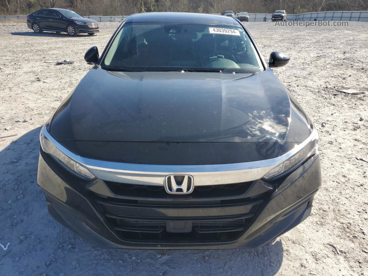 2019 Honda Accord Lx Black vin: 1HGCV1F11KA145289