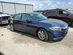 2019 Honda Accord Lx Blue vin: 1HGCV1F11KA146121