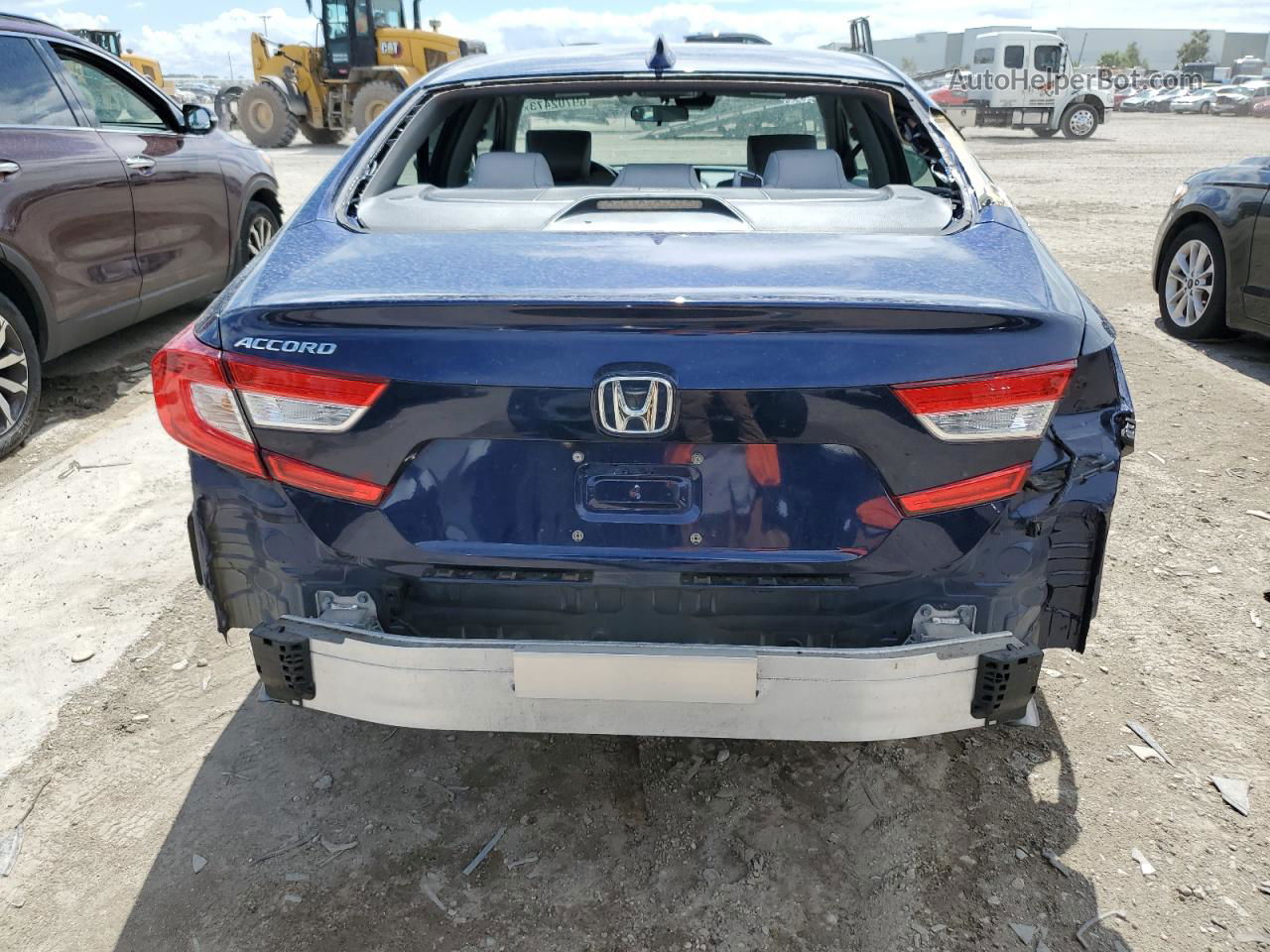 2019 Honda Accord Lx Blue vin: 1HGCV1F11KA146121