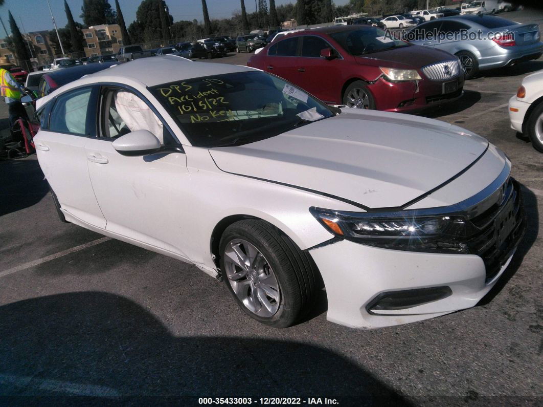 2020 Honda Accord Sedan Lx White vin: 1HGCV1F11LA032895