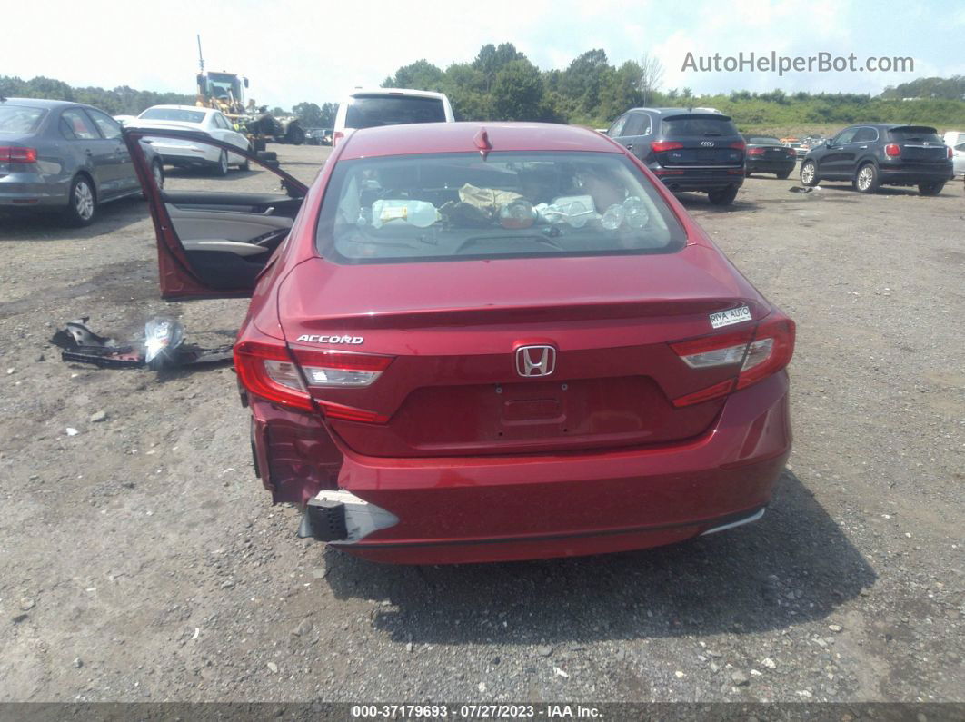 2020 Honda Accord Lx Red vin: 1HGCV1F11LA051527