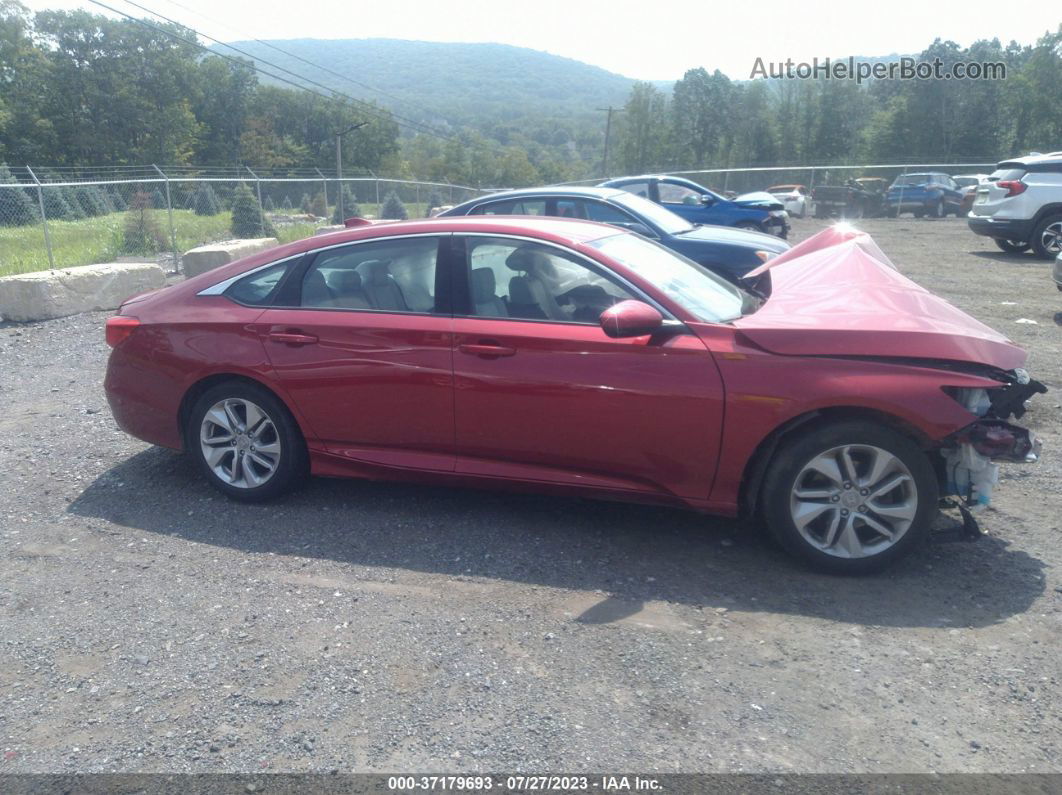 2020 Honda Accord Lx Red vin: 1HGCV1F11LA051527