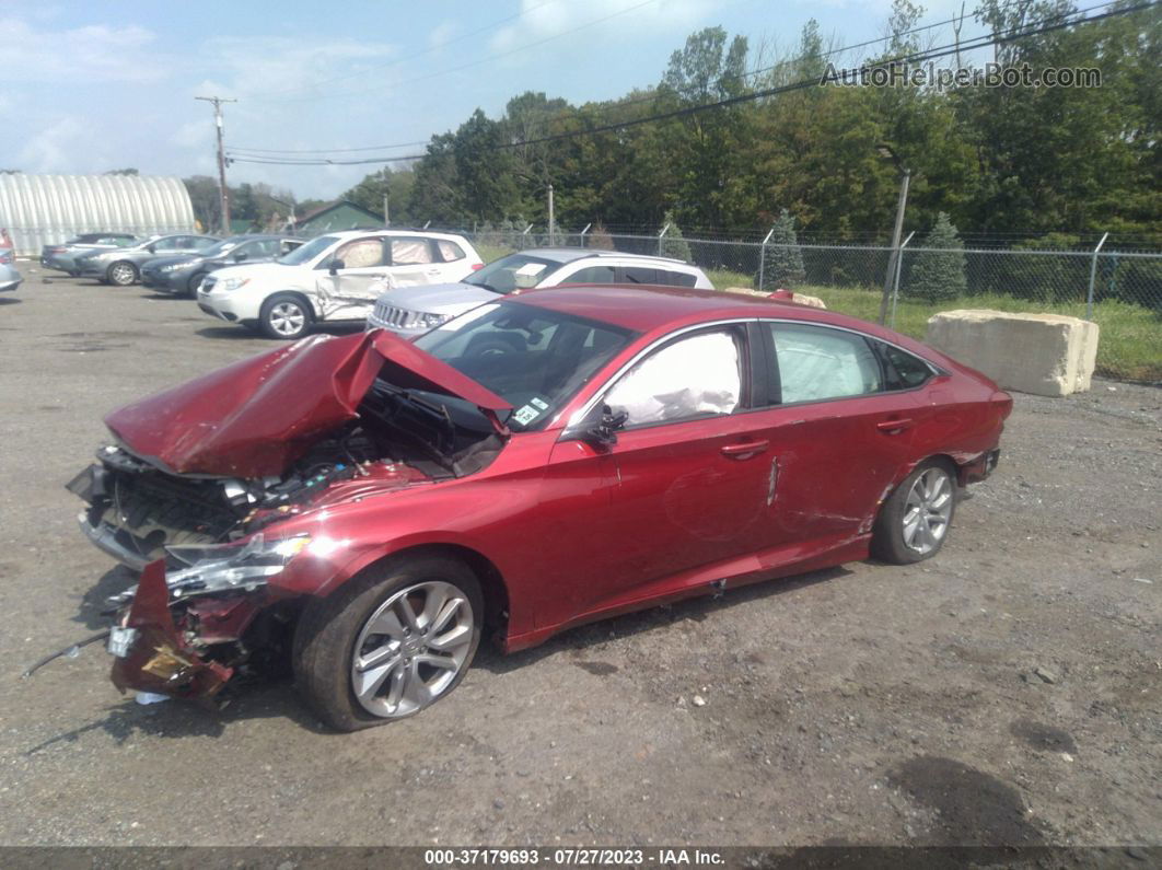 2020 Honda Accord Lx Red vin: 1HGCV1F11LA051527