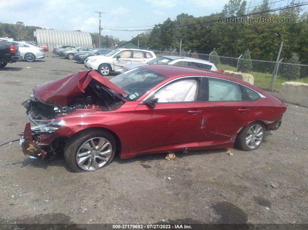 2020 Honda Accord Lx Red vin: 1HGCV1F11LA051527