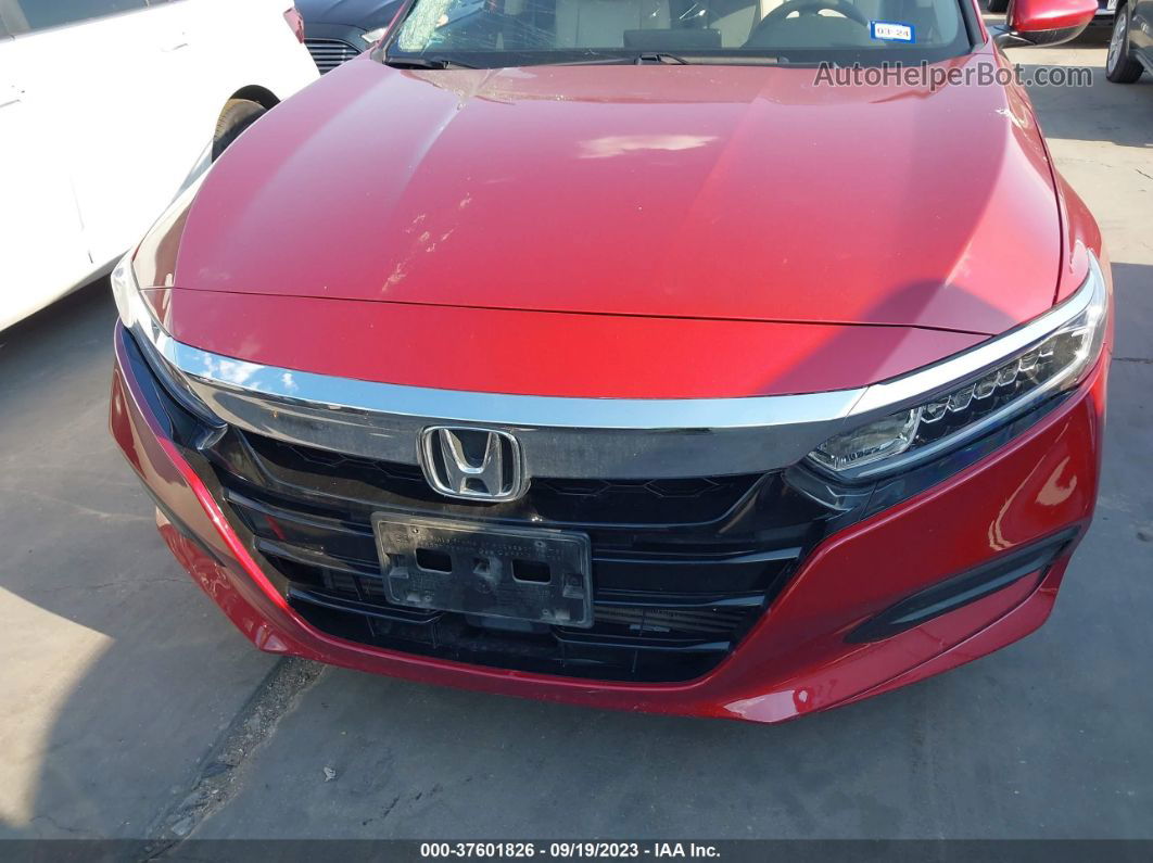 2020 Honda Accord Lx Red vin: 1HGCV1F11LA062219