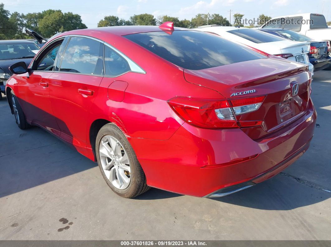 2020 Honda Accord Lx Red vin: 1HGCV1F11LA062219