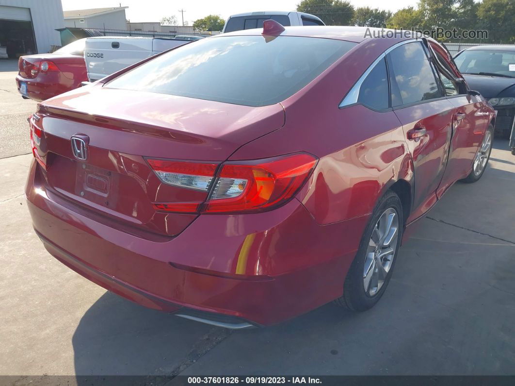 2020 Honda Accord Lx Red vin: 1HGCV1F11LA062219