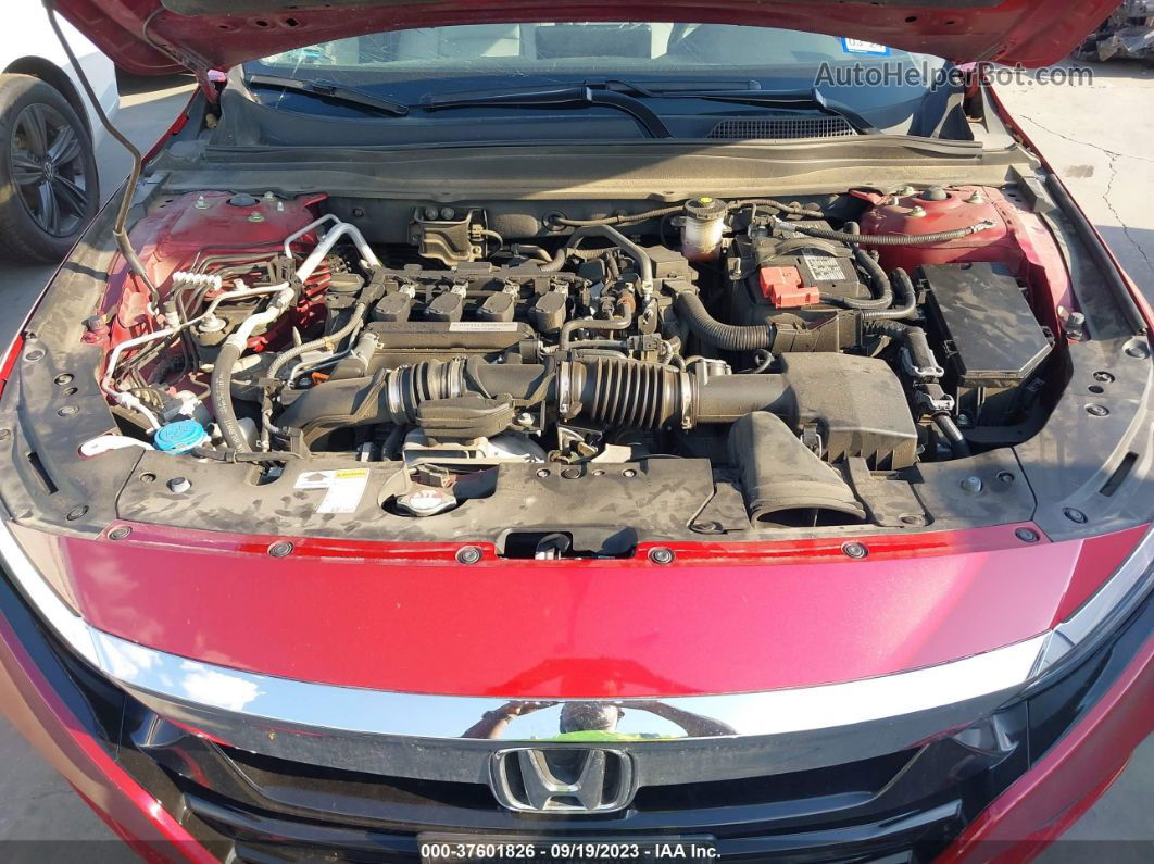 2020 Honda Accord Lx Red vin: 1HGCV1F11LA062219