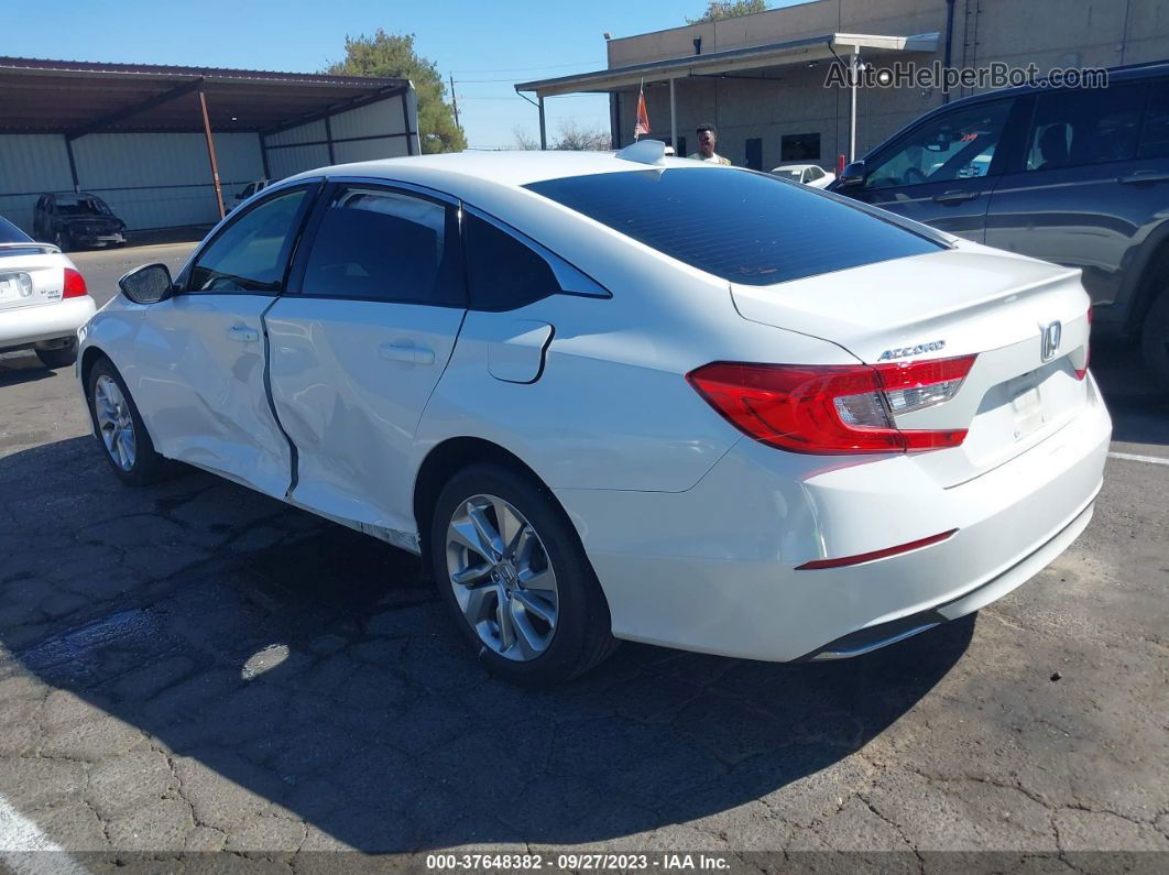 2020 Honda Accord Sedan Lx White vin: 1HGCV1F11LA112102