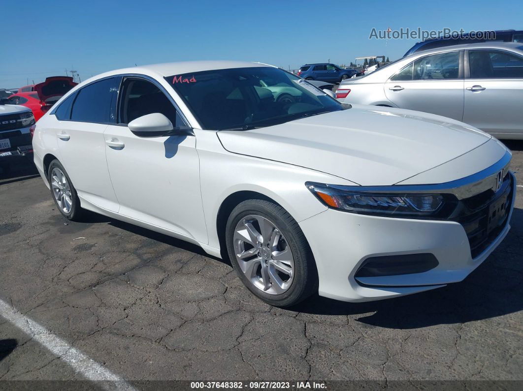 2020 Honda Accord Sedan Lx White vin: 1HGCV1F11LA112102