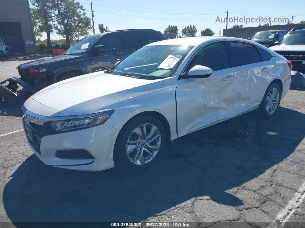 2020 Honda Accord Sedan Lx White vin: 1HGCV1F11LA112102