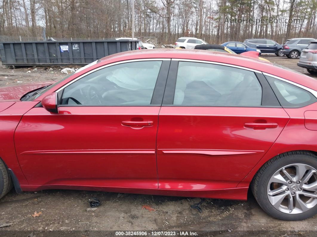 2018 Honda Accord Lx Red vin: 1HGCV1F12JA038198