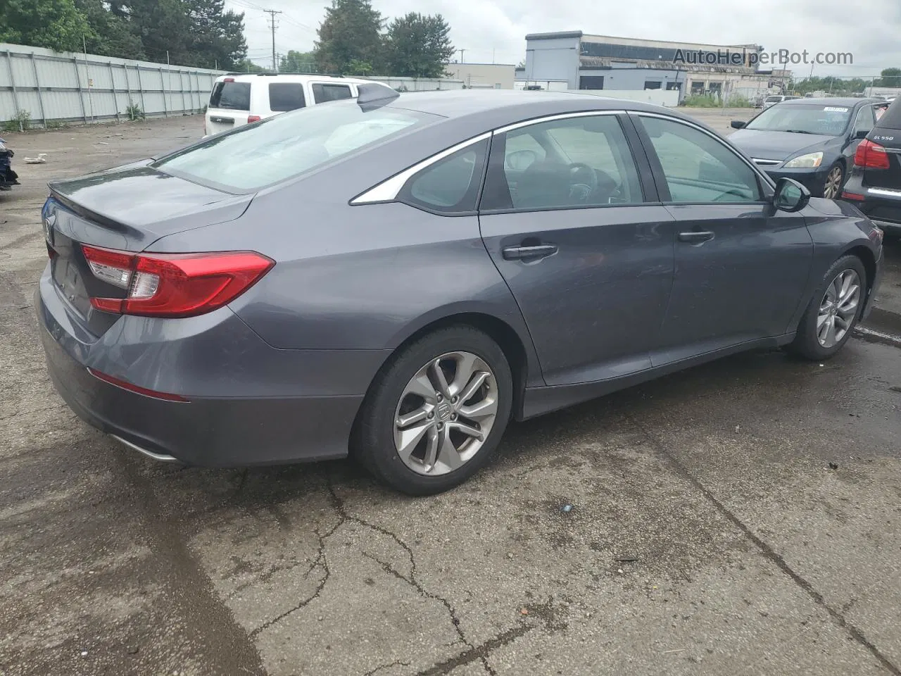 2018 Honda Accord Lx Gray vin: 1HGCV1F12JA082623