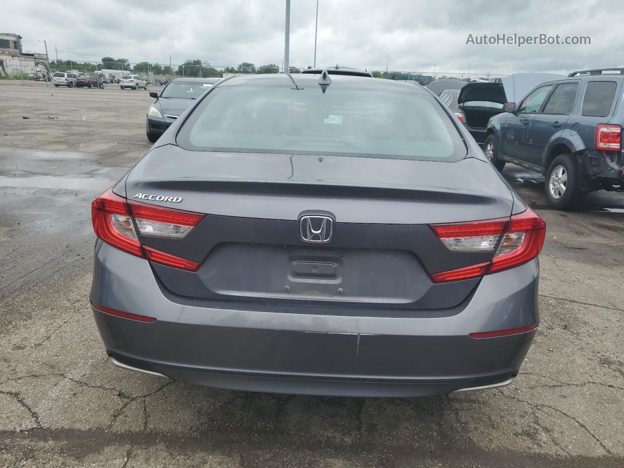 2018 Honda Accord Lx Gray vin: 1HGCV1F12JA082623