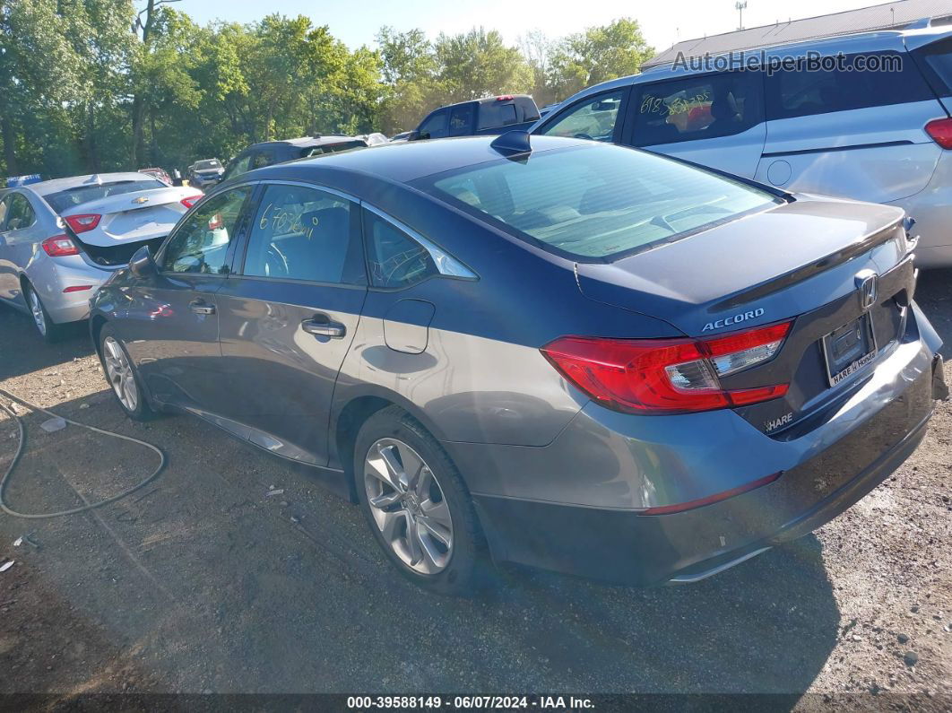 2018 Honda Accord Lx Gray vin: 1HGCV1F12JA118925