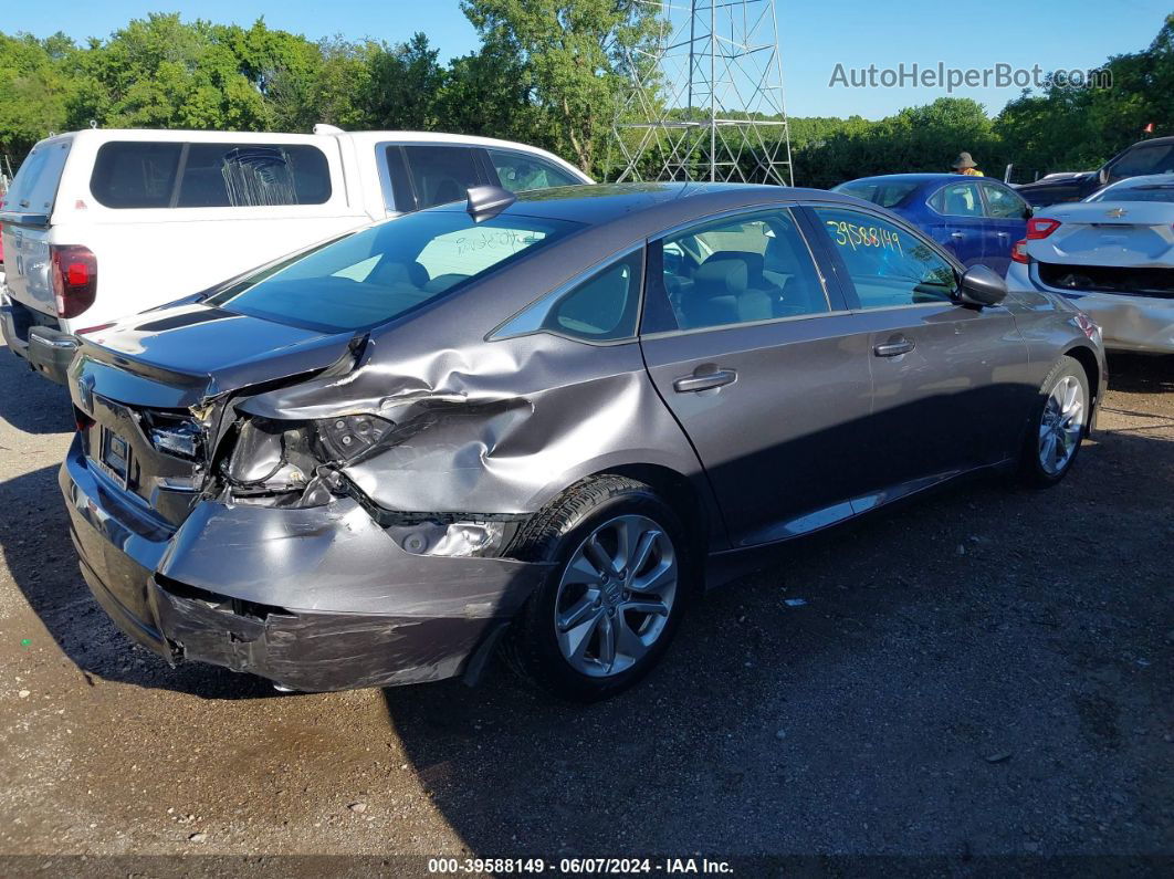 2018 Honda Accord Lx Gray vin: 1HGCV1F12JA118925