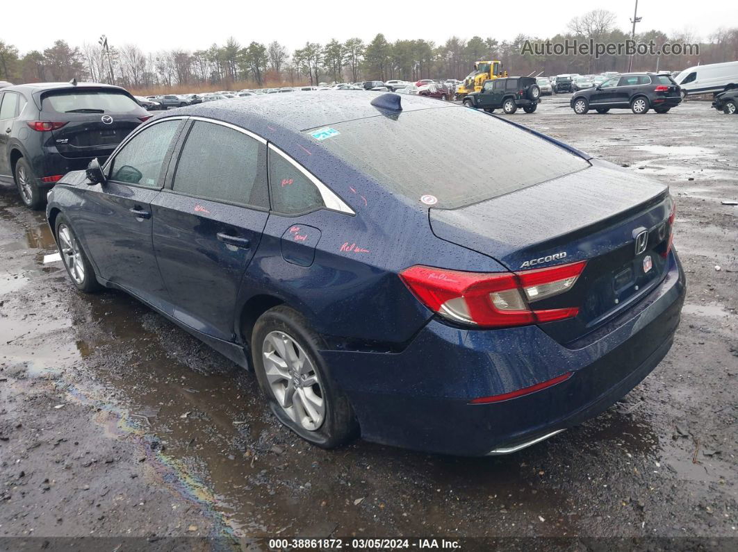 2018 Honda Accord Lx Blue vin: 1HGCV1F12JA171141