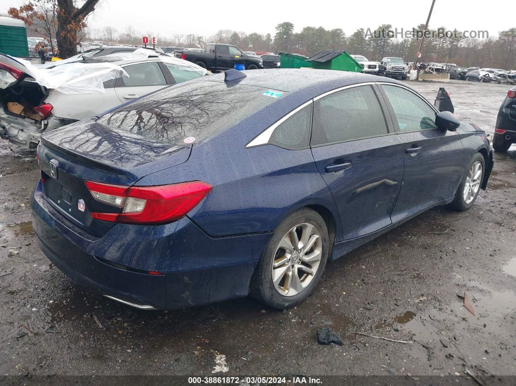 2018 Honda Accord Lx Blue vin: 1HGCV1F12JA171141