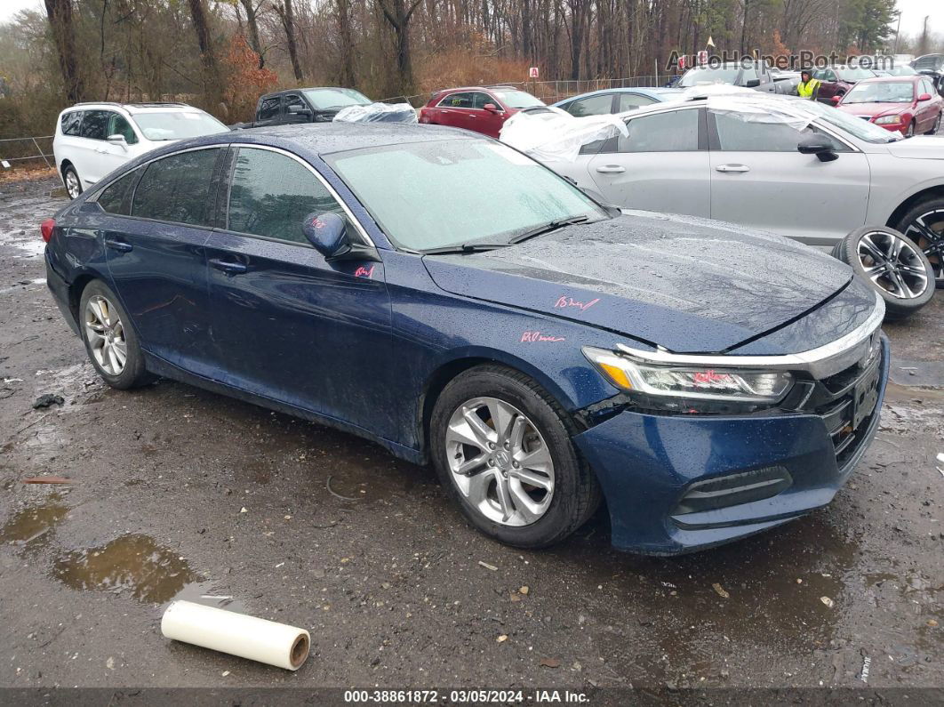 2018 Honda Accord Lx Blue vin: 1HGCV1F12JA171141