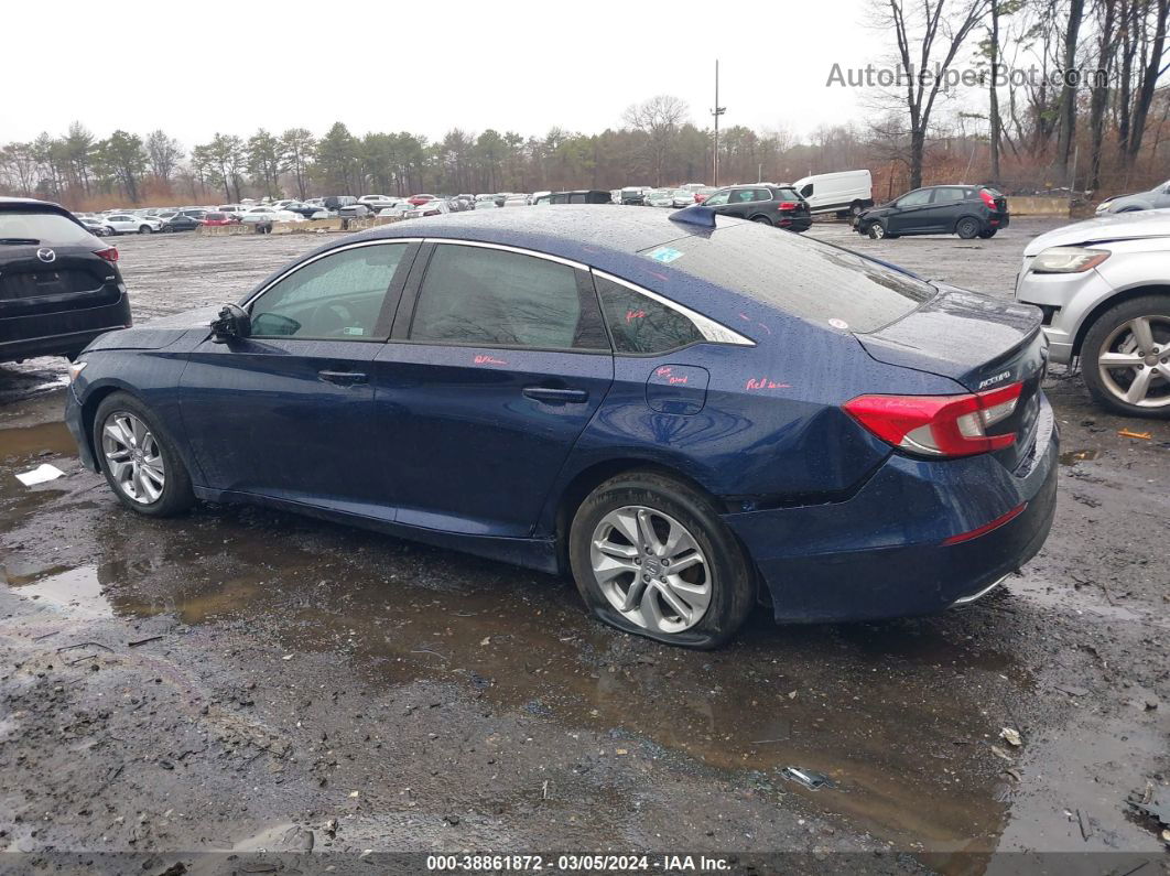 2018 Honda Accord Lx Blue vin: 1HGCV1F12JA171141