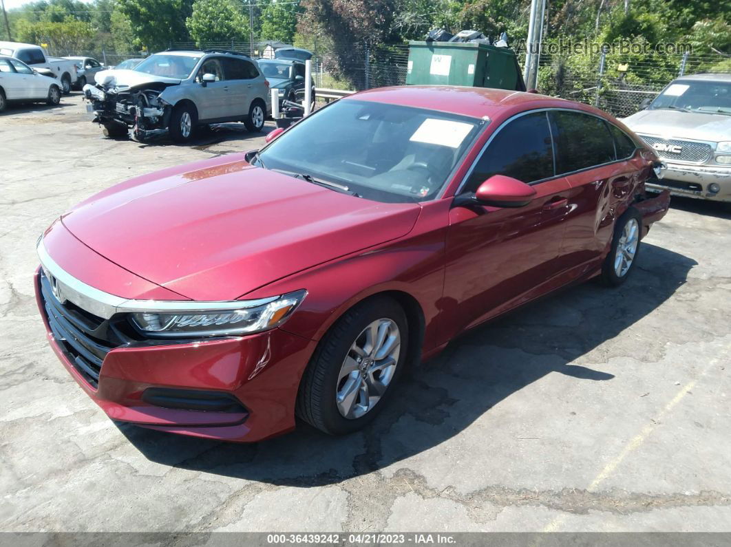 2018 Honda Accord Sedan Lx 1.5t Red vin: 1HGCV1F12JA228745