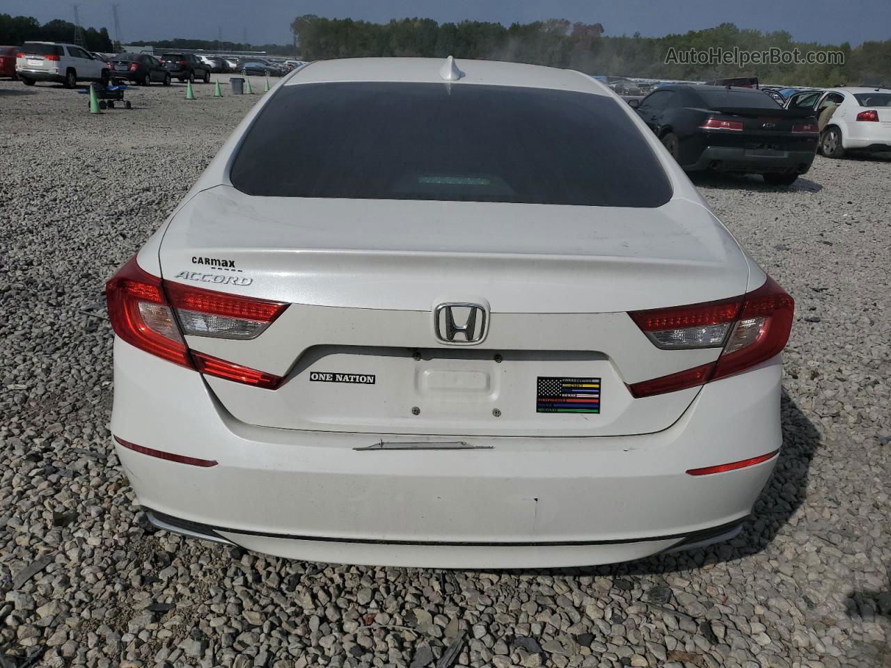 2018 Honda Accord Lx White vin: 1HGCV1F12JA242970