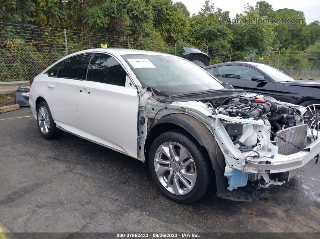 2018 Honda Accord Sedan Lx 1.5t White vin: 1HGCV1F12JA261678