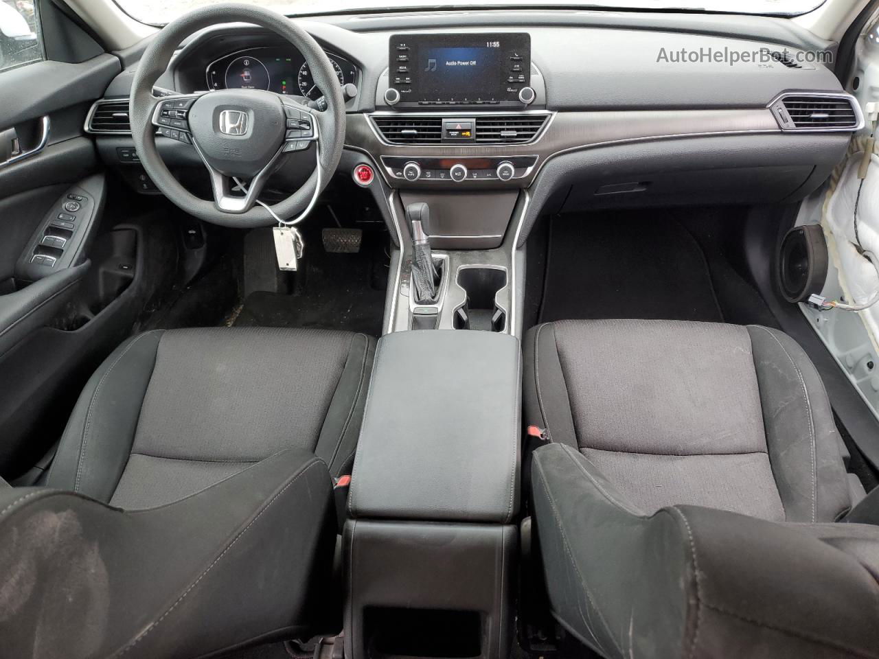 2019 Honda Accord Lx White vin: 1HGCV1F12KA017580