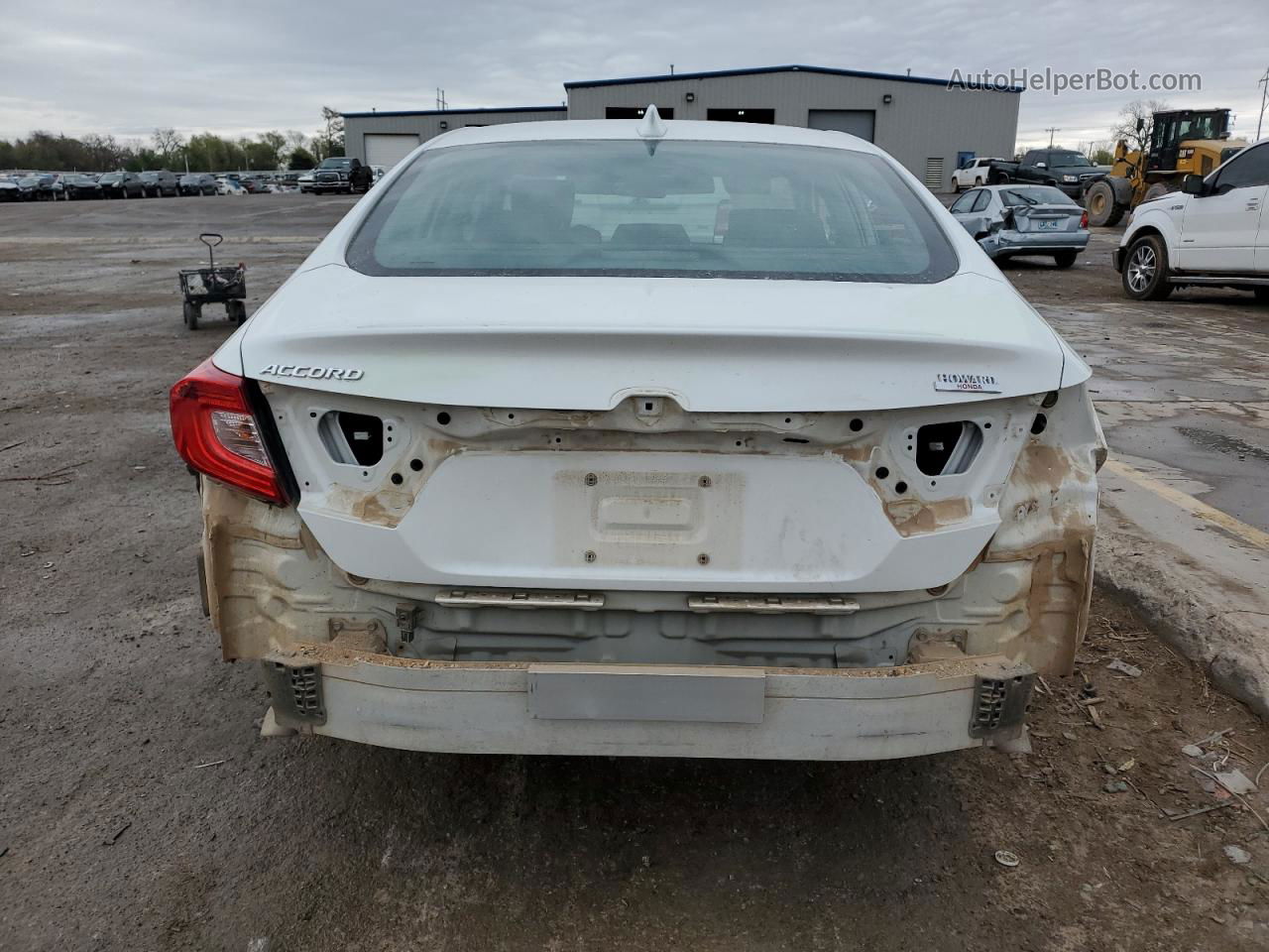 2019 Honda Accord Lx White vin: 1HGCV1F12KA017580