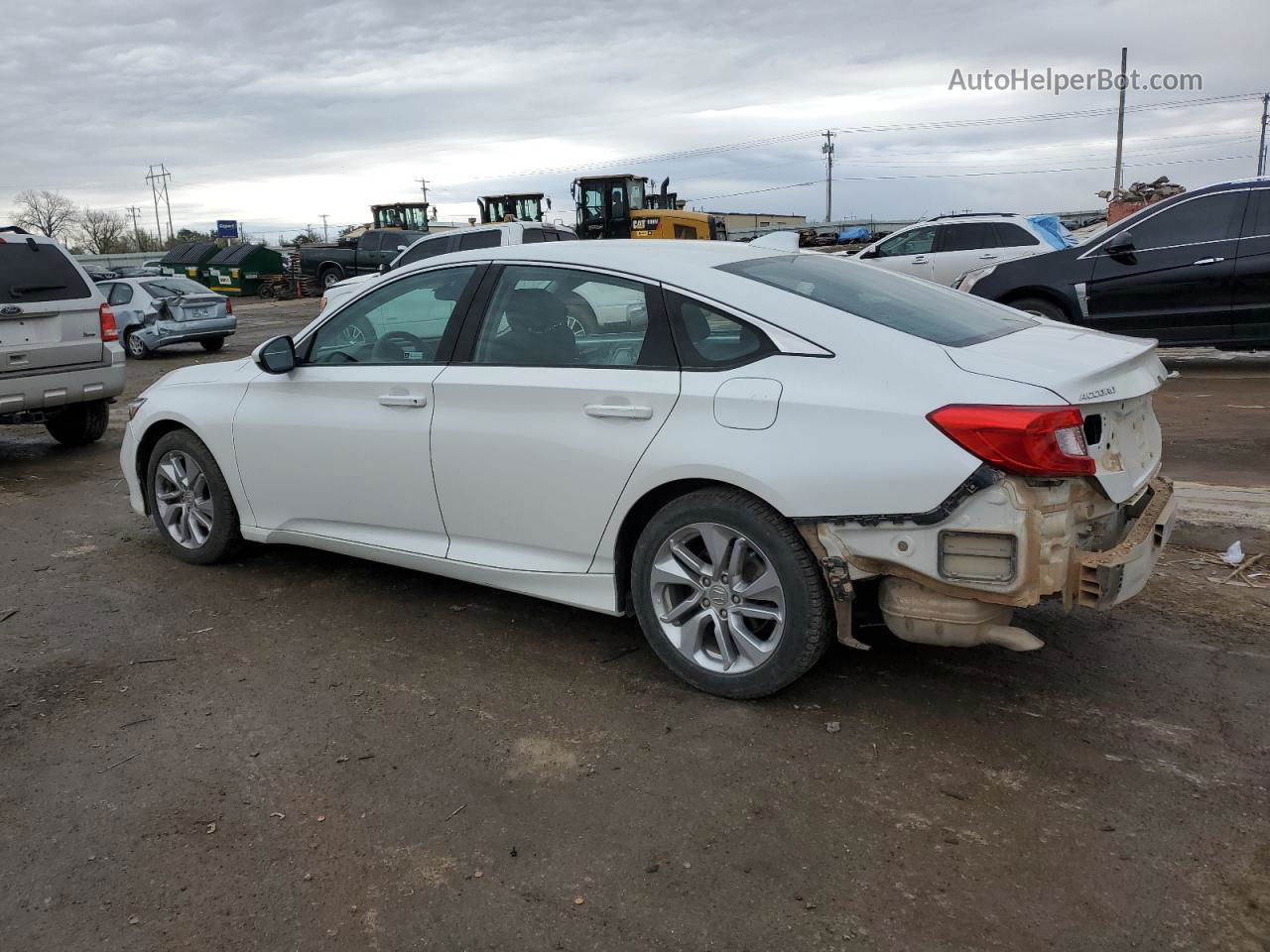 2019 Honda Accord Lx White vin: 1HGCV1F12KA017580