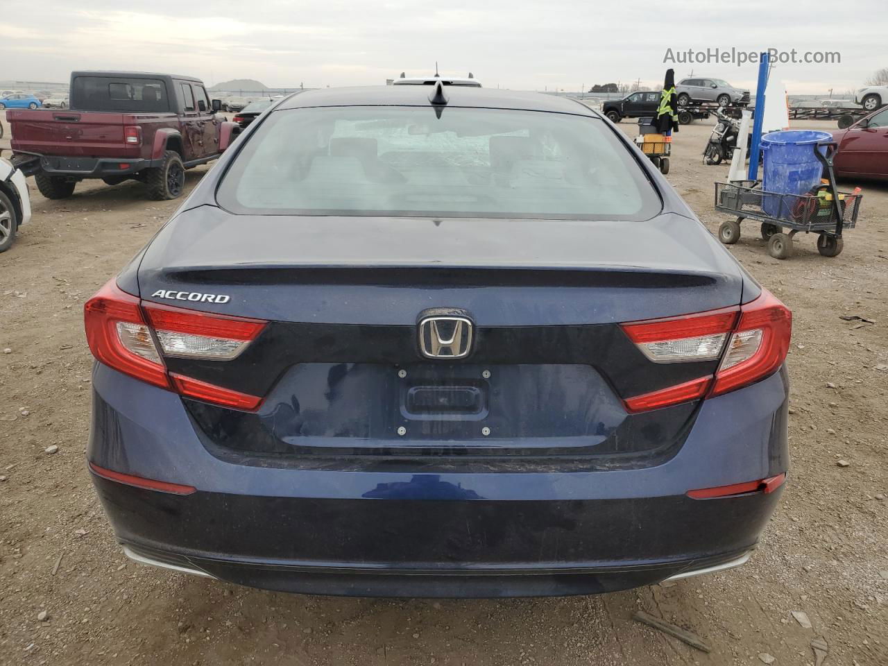 2019 Honda Accord Lx Синий vin: 1HGCV1F12KA022374