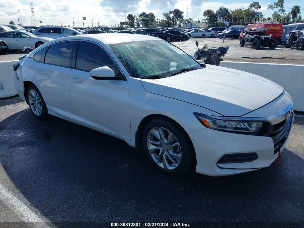 2019 Honda Accord Lx White vin: 1HGCV1F12KA031768