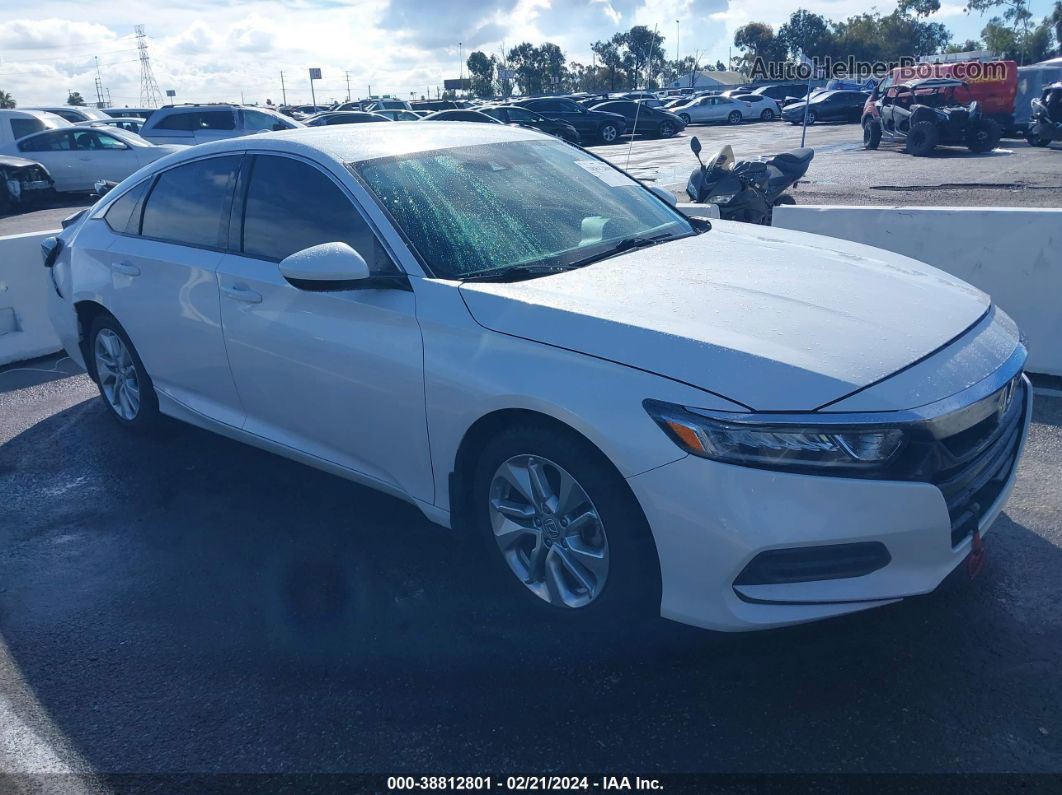 2019 Honda Accord Lx White vin: 1HGCV1F12KA031768