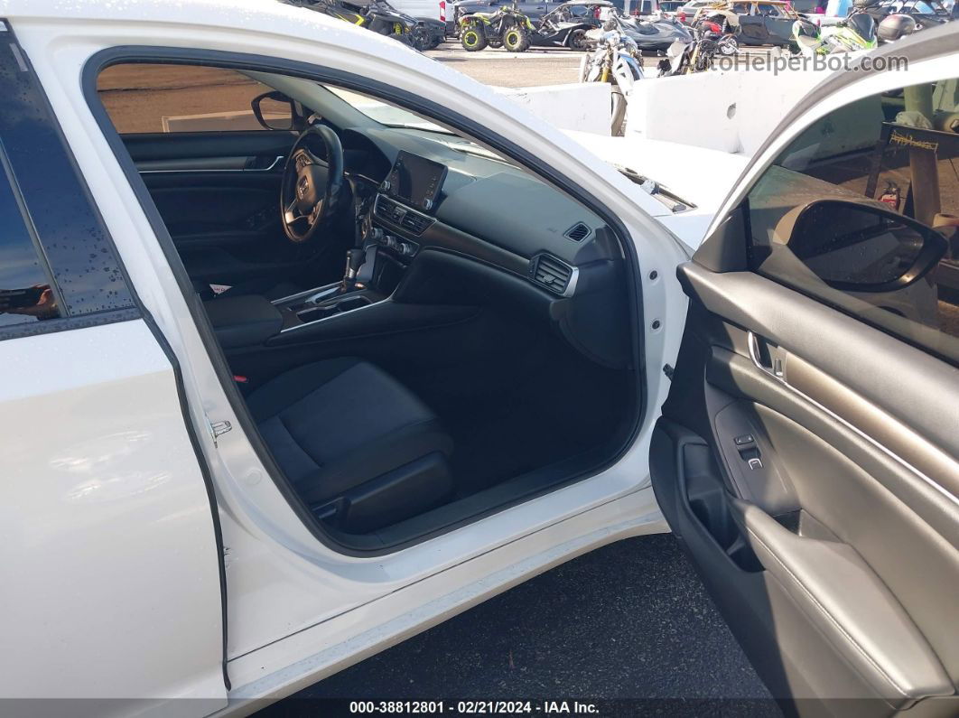 2019 Honda Accord Lx White vin: 1HGCV1F12KA031768