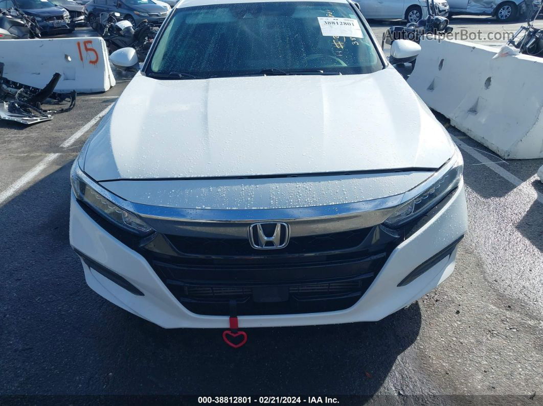 2019 Honda Accord Lx White vin: 1HGCV1F12KA031768