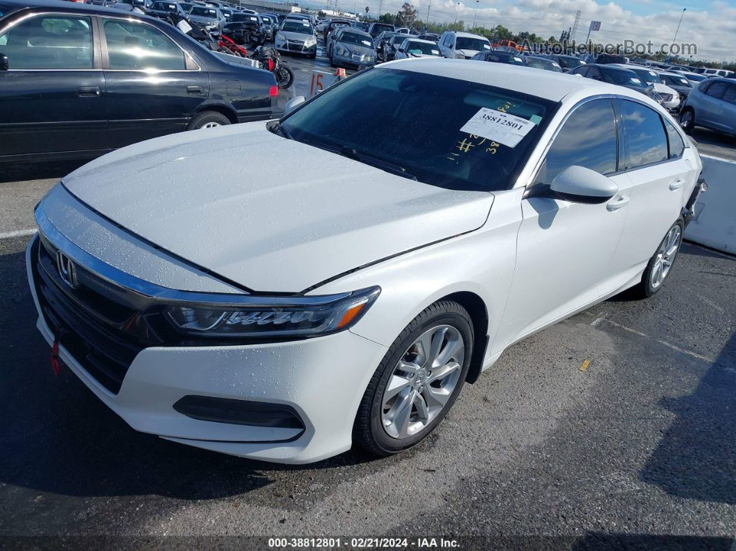 2019 Honda Accord Lx White vin: 1HGCV1F12KA031768