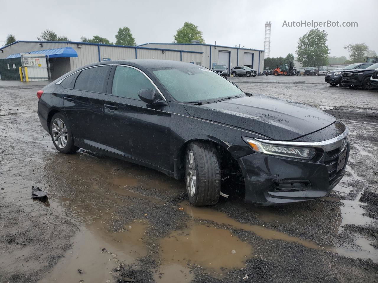 2019 Honda Accord Lx Black vin: 1HGCV1F12KA072613