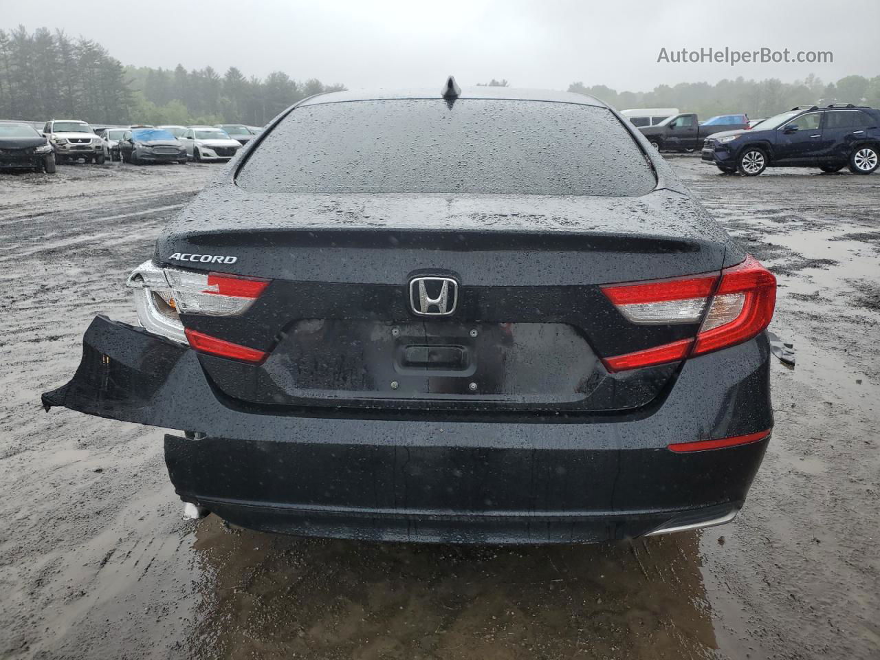 2019 Honda Accord Lx Black vin: 1HGCV1F12KA072613